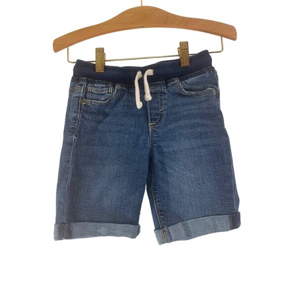 OLD NAVY Boy’s Pull On Cuffed Bermuda Stretch Jean Shorts / Size: 5T - Picture 1 of 7
